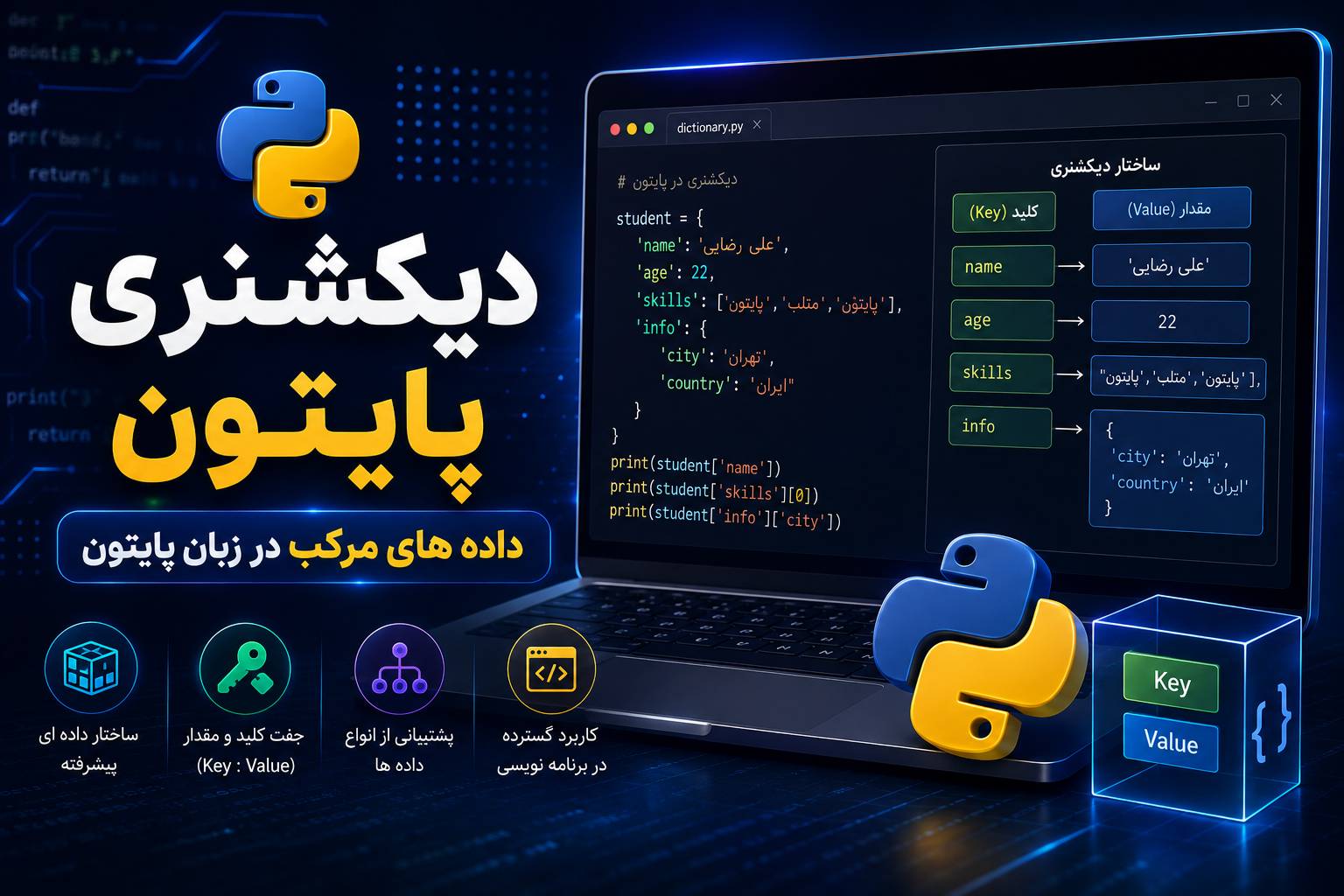 دیکشنری پایتون